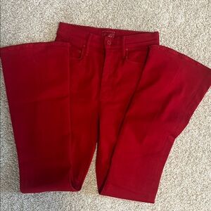 MOTHER Bold Red Trousers